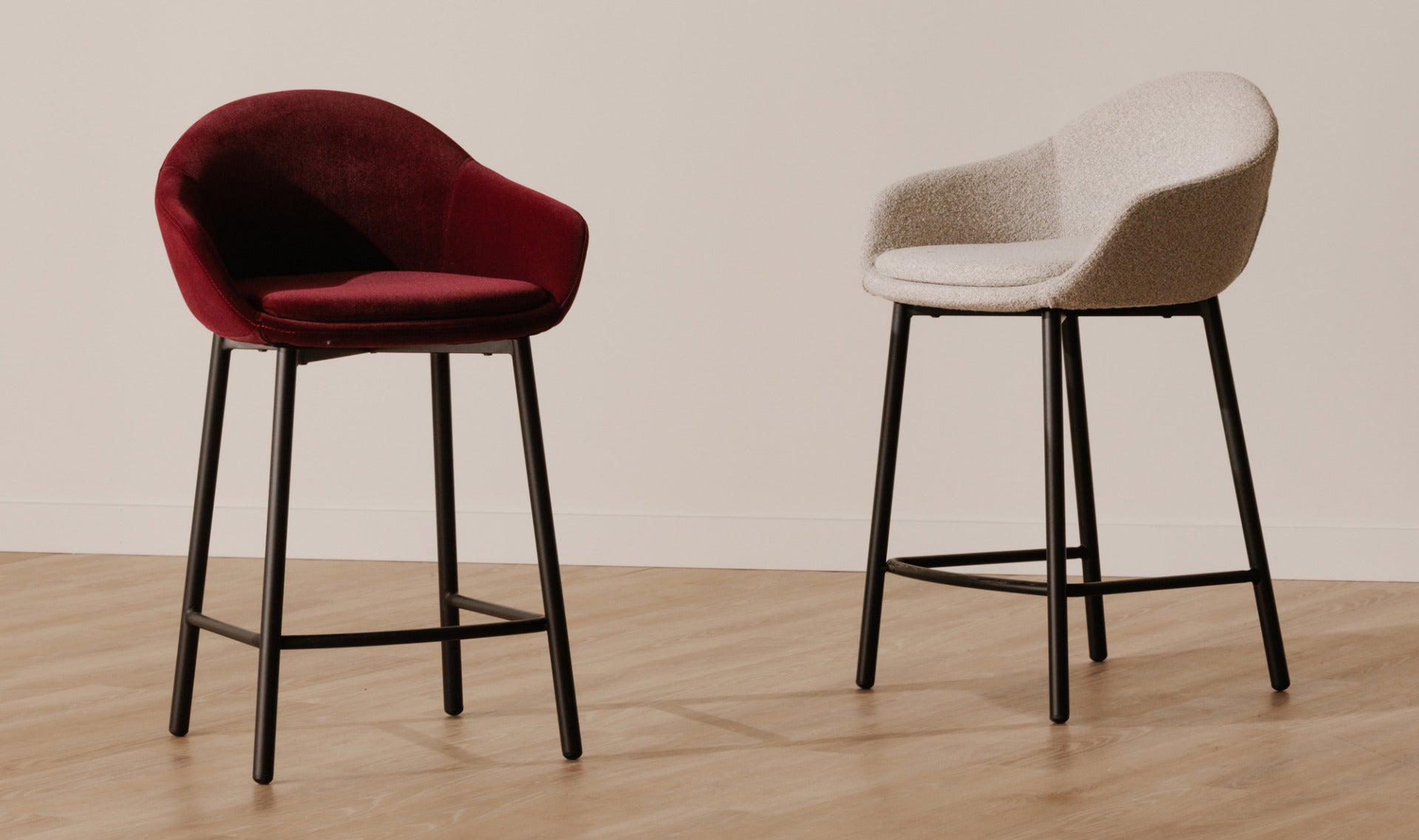 Emily Counter Stool Wine Velvet