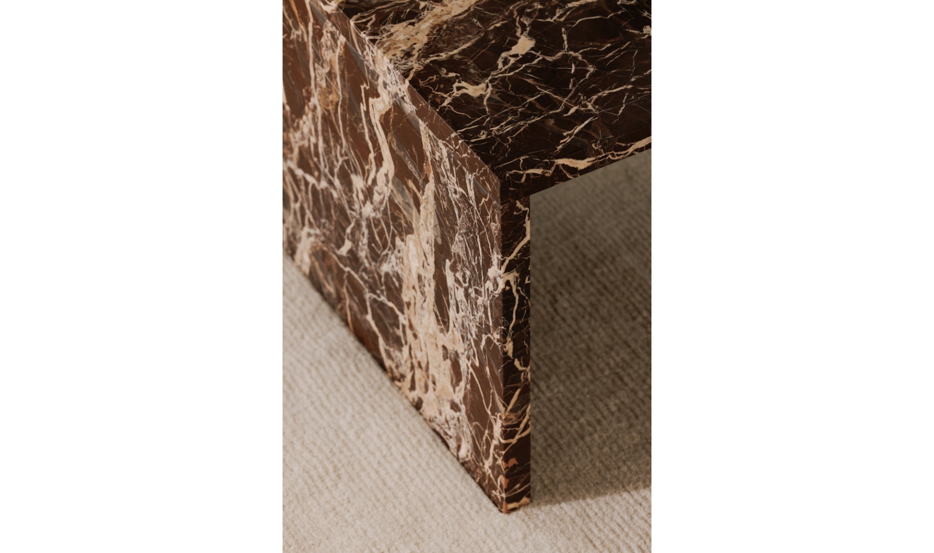 Rosa Coffee Table Rosso Levanto Marble