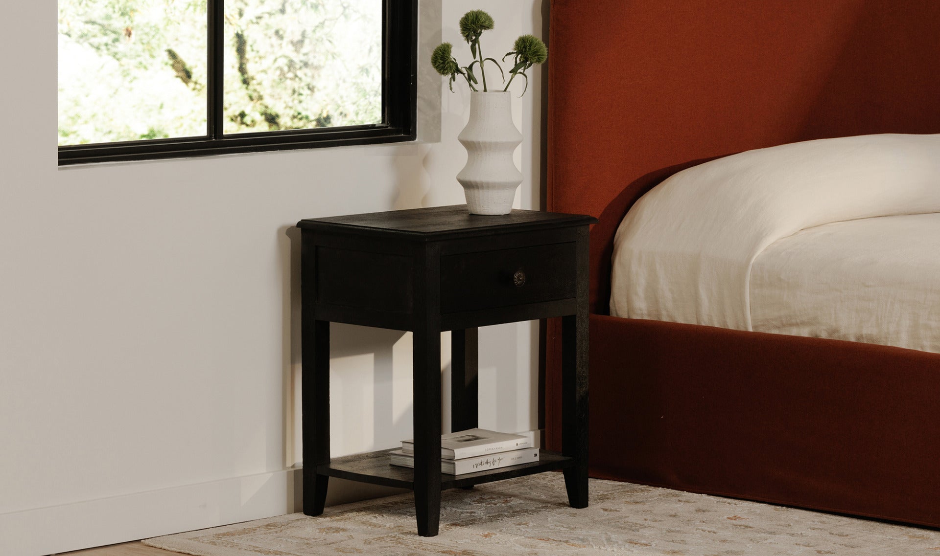Corrine Nightstand Black