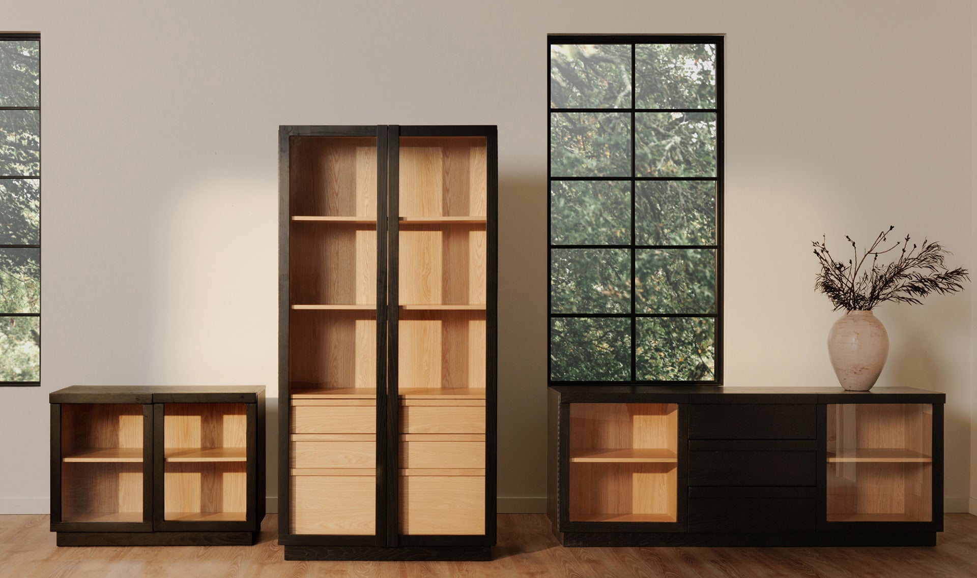 Charlotte Tall Cabinet Black
