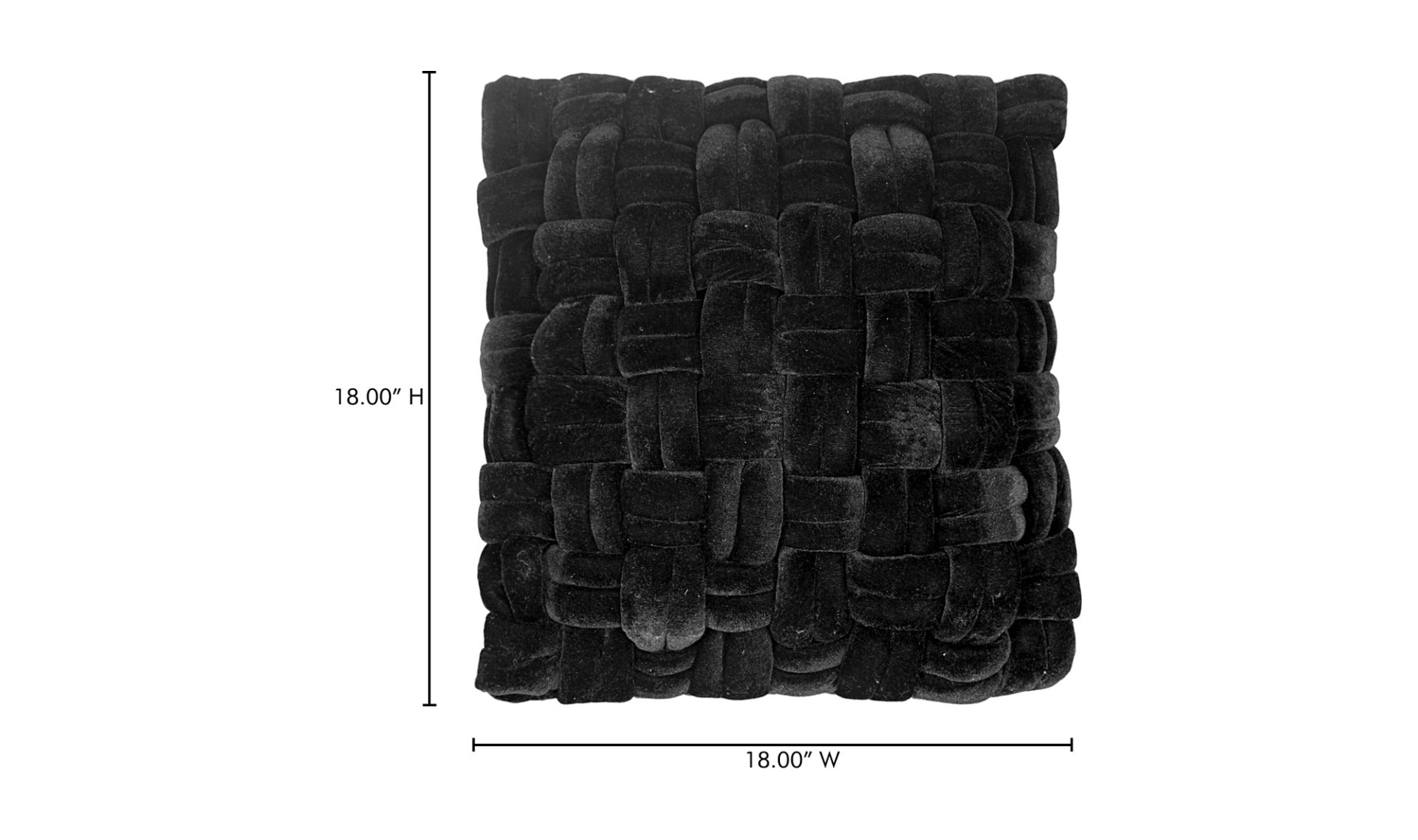 Pj Velvet Pillow Black