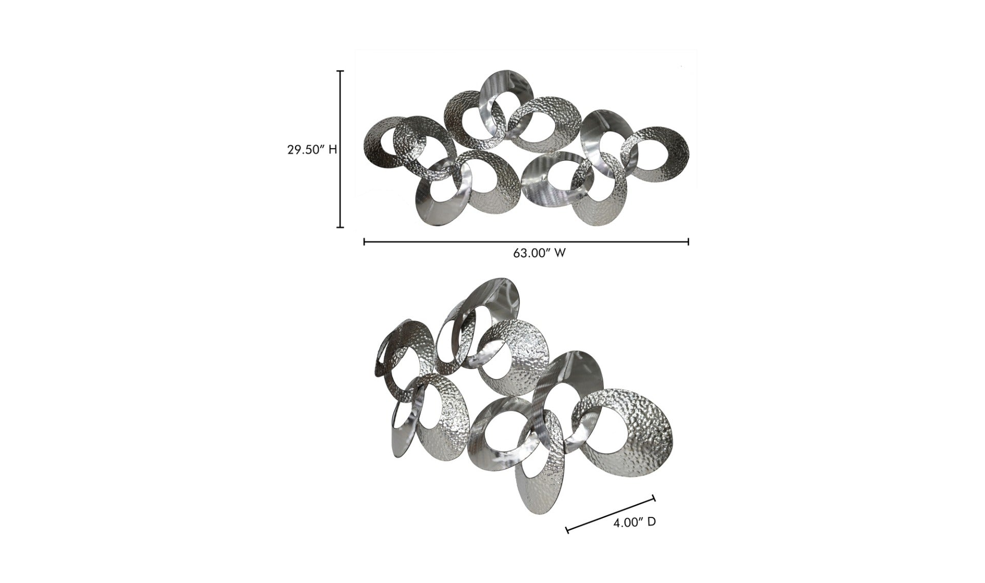 Looped Metal Wall Décor Large