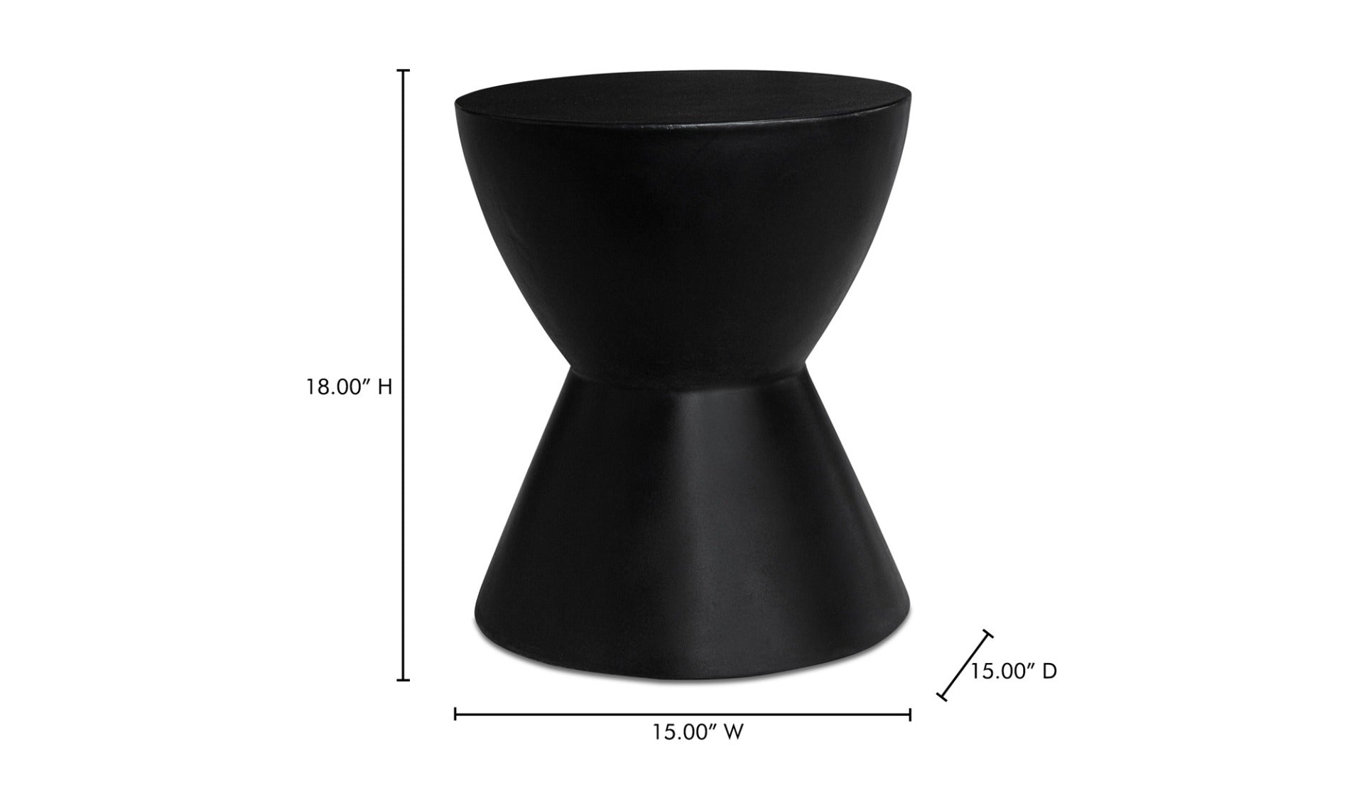 Hourglass Outdoor Stool