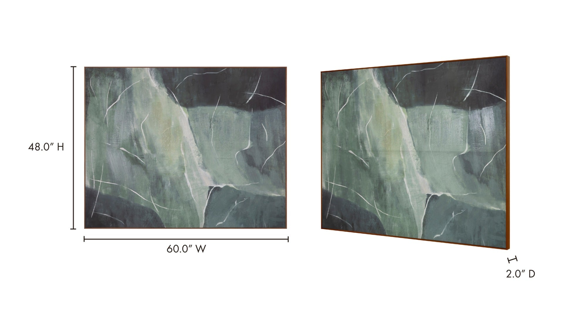 Impression Framed Painting Verdant Palette