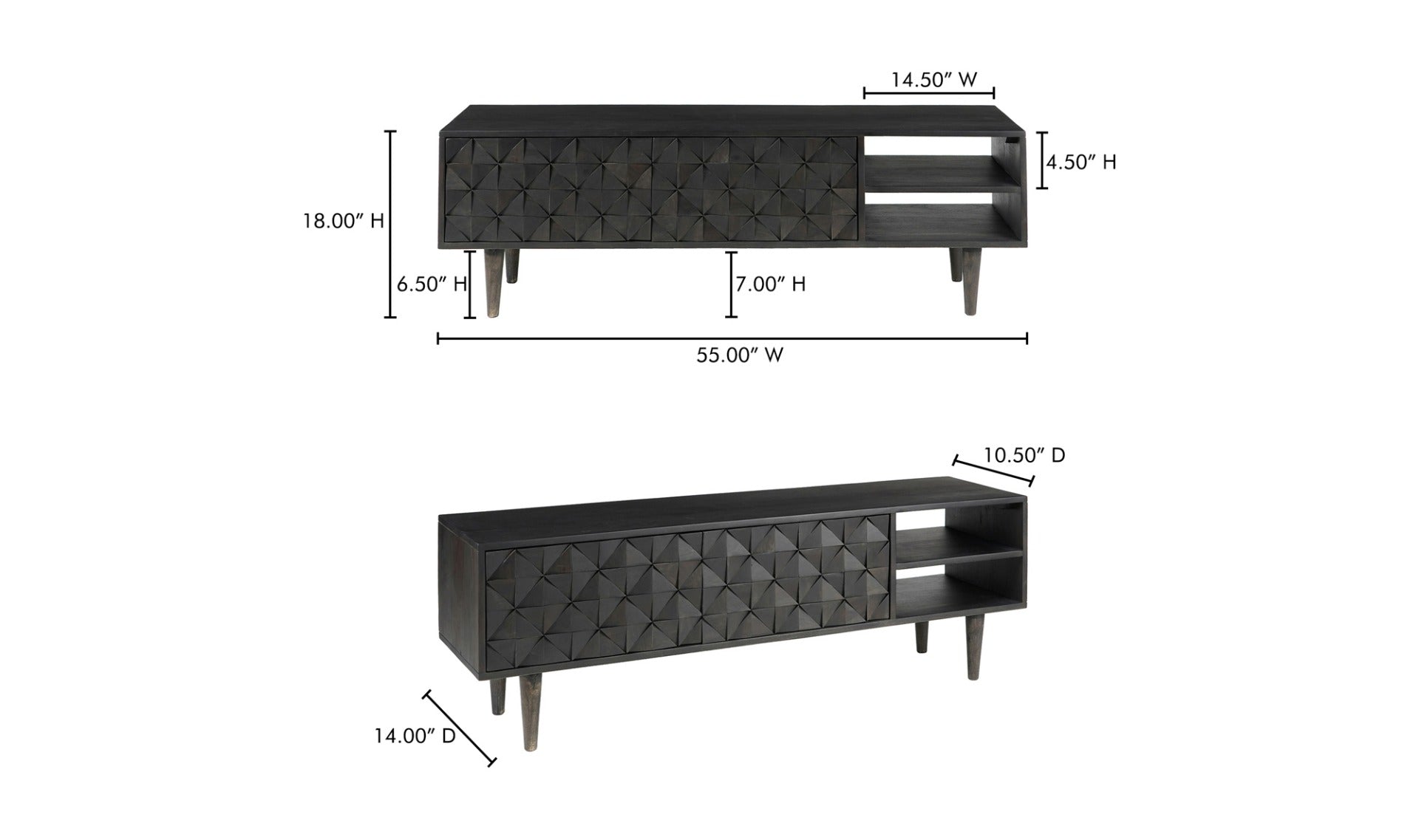 Pablo Entertainment Unit Black