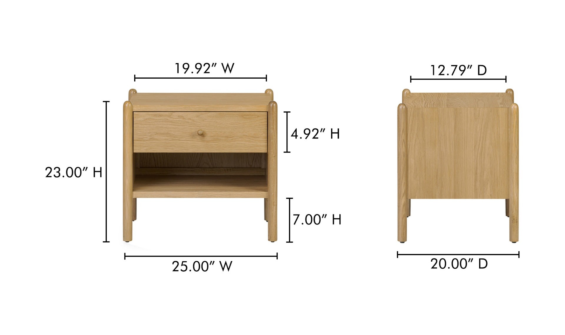 Billy Nightstand Natural