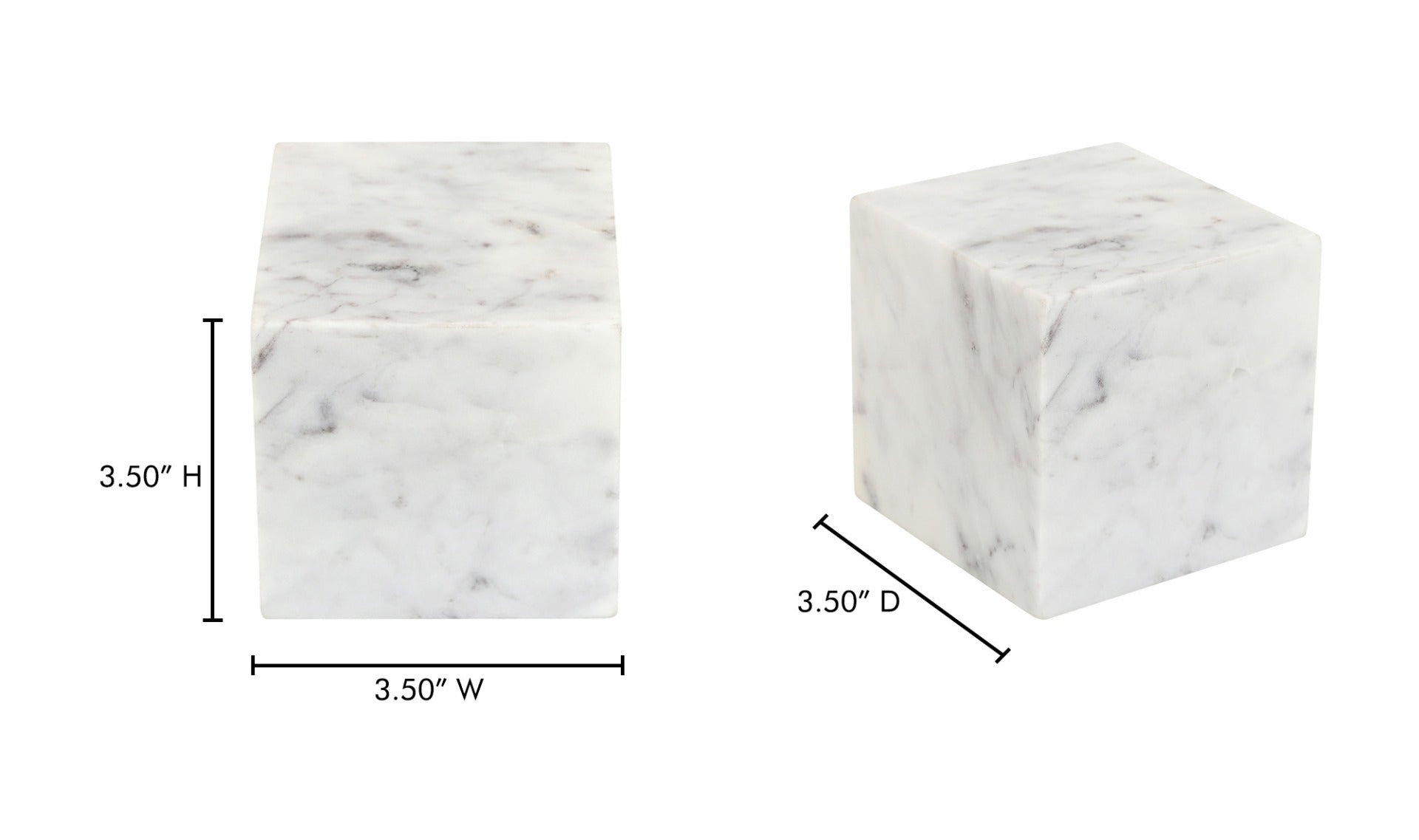 Cora Cube Tabletop Accent Banswara Purple White