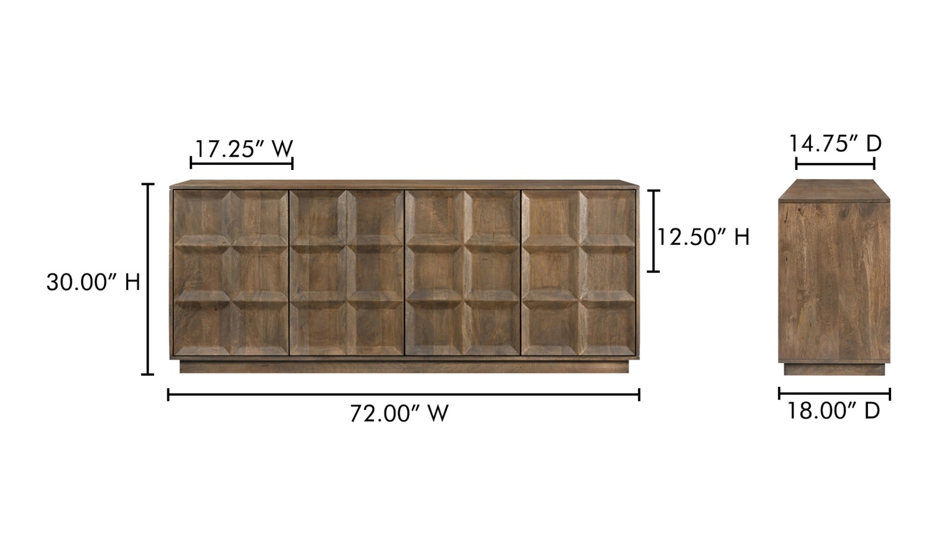 Bowen Sideboard Deep Brown