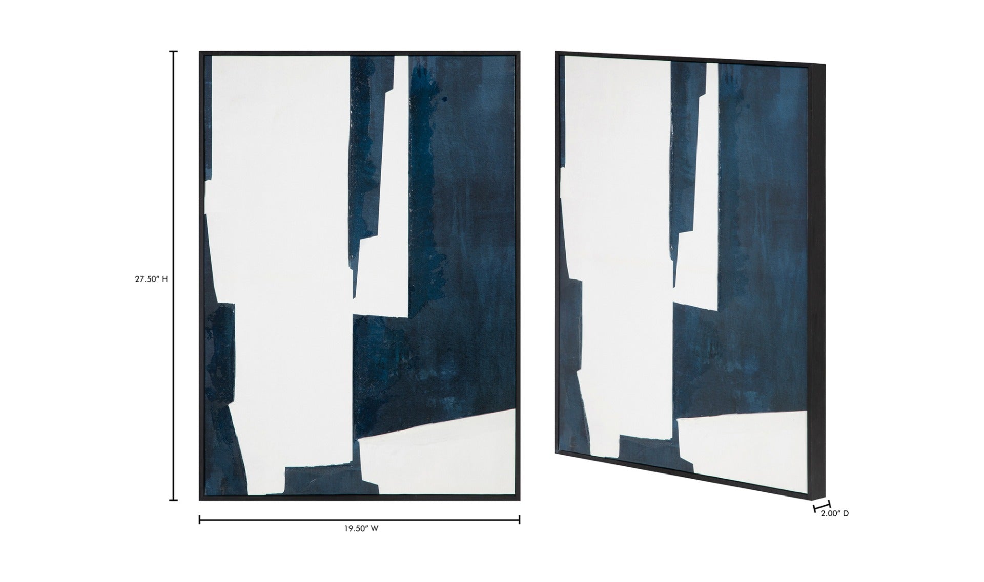 Mica 2 Framed Painting Navy