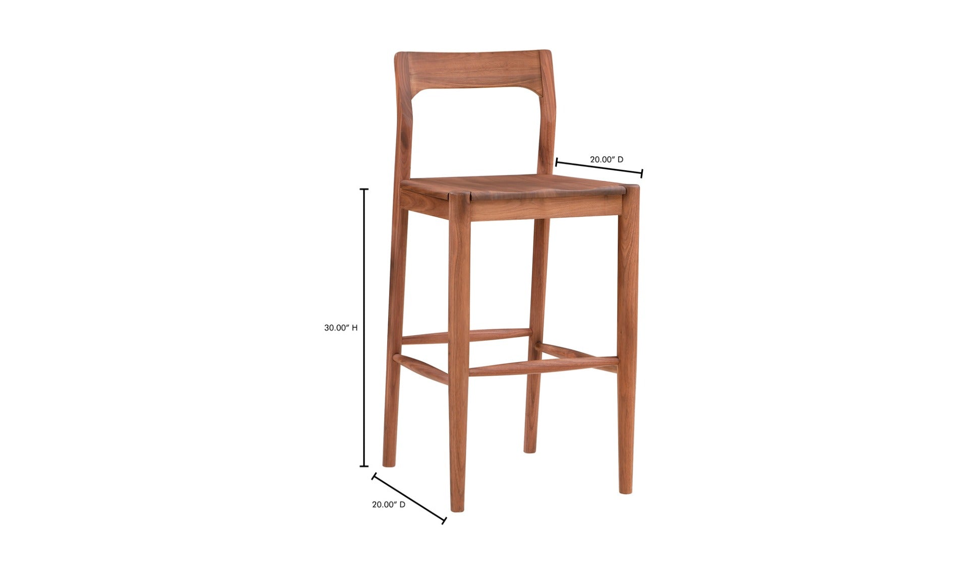Owing Barstool Walnut Brown