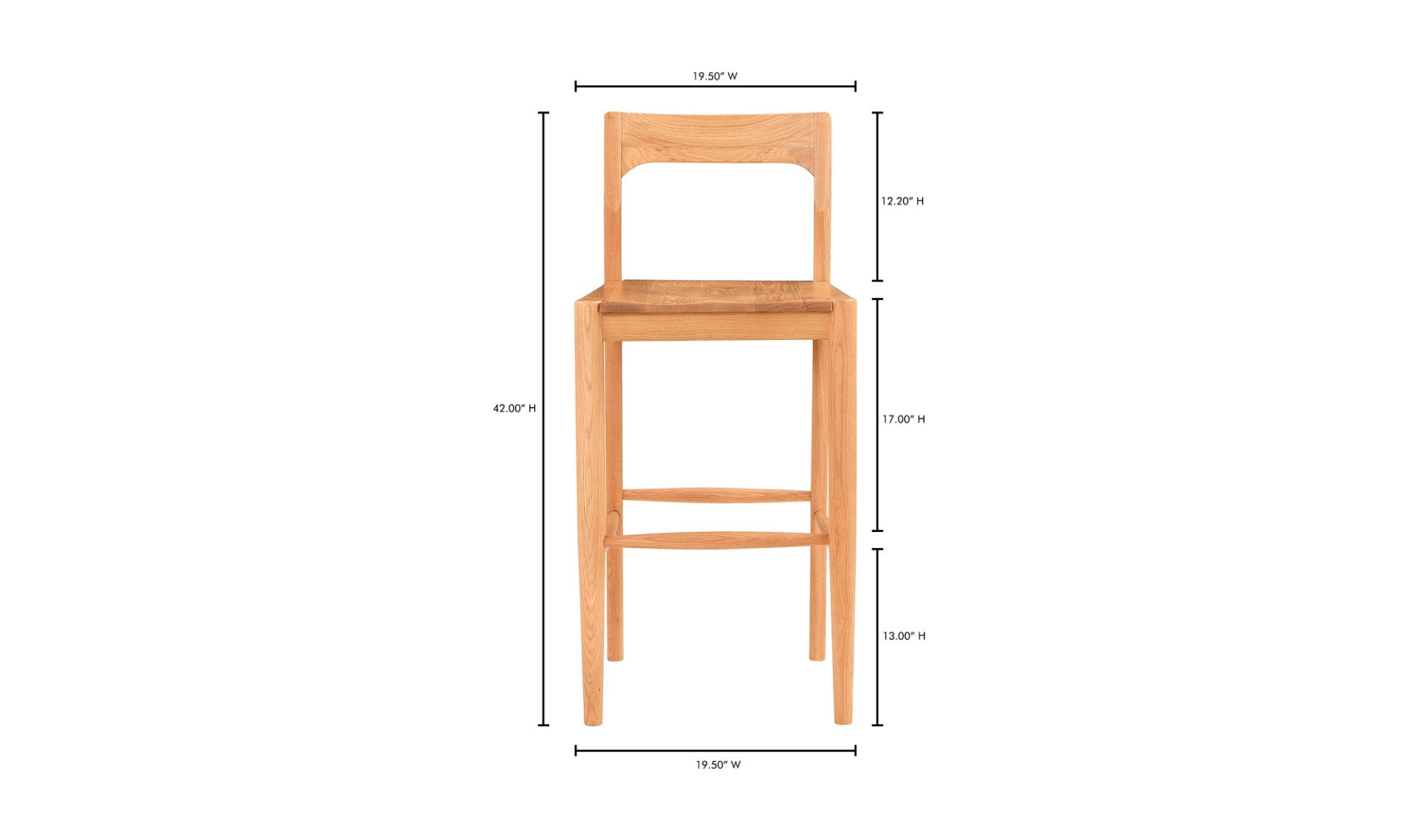 Owing Barstool Natural Oak