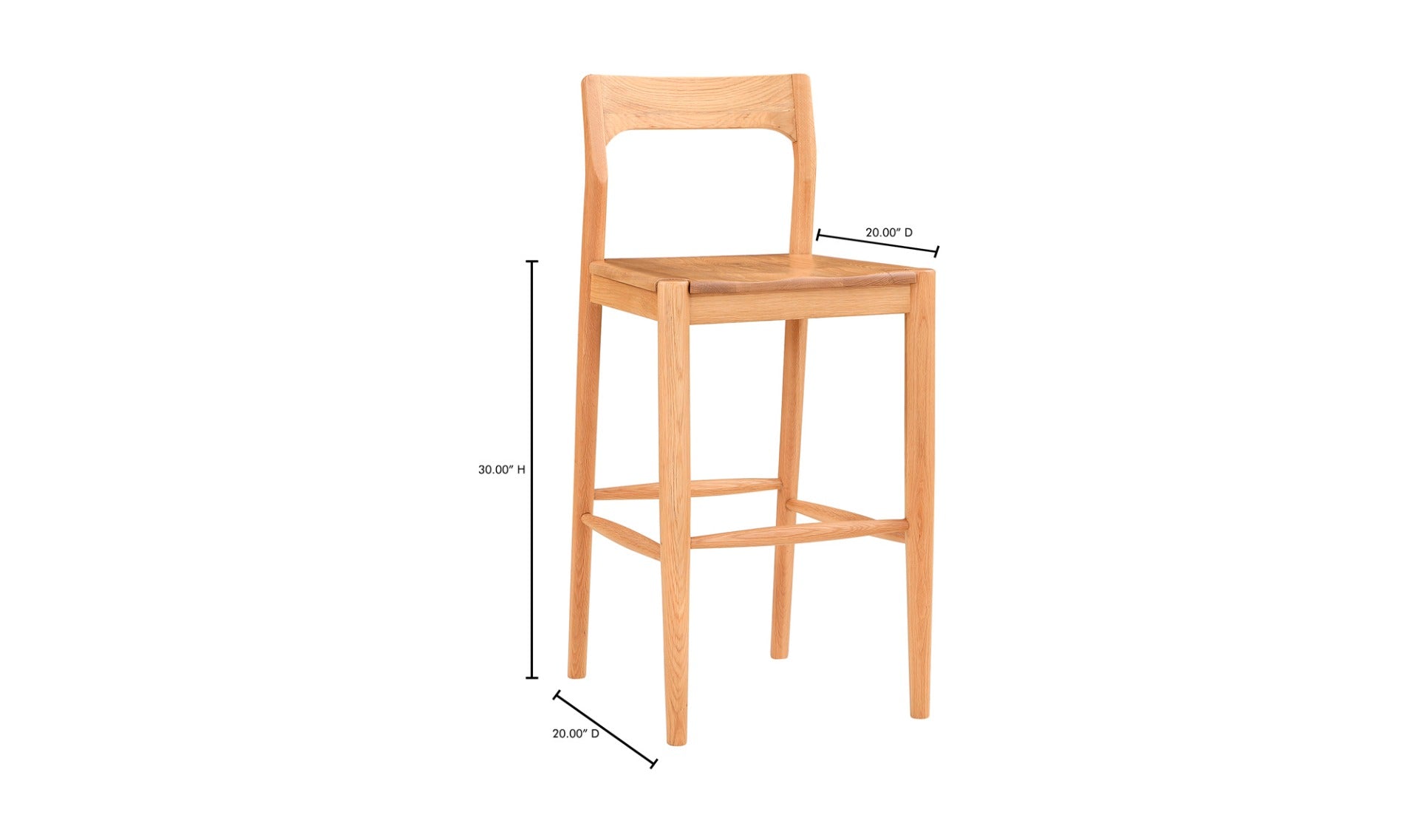 Owing Barstool Natural Oak