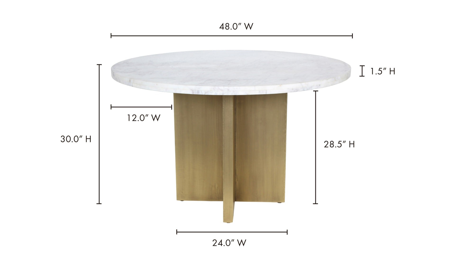 Graze Dining Table White
