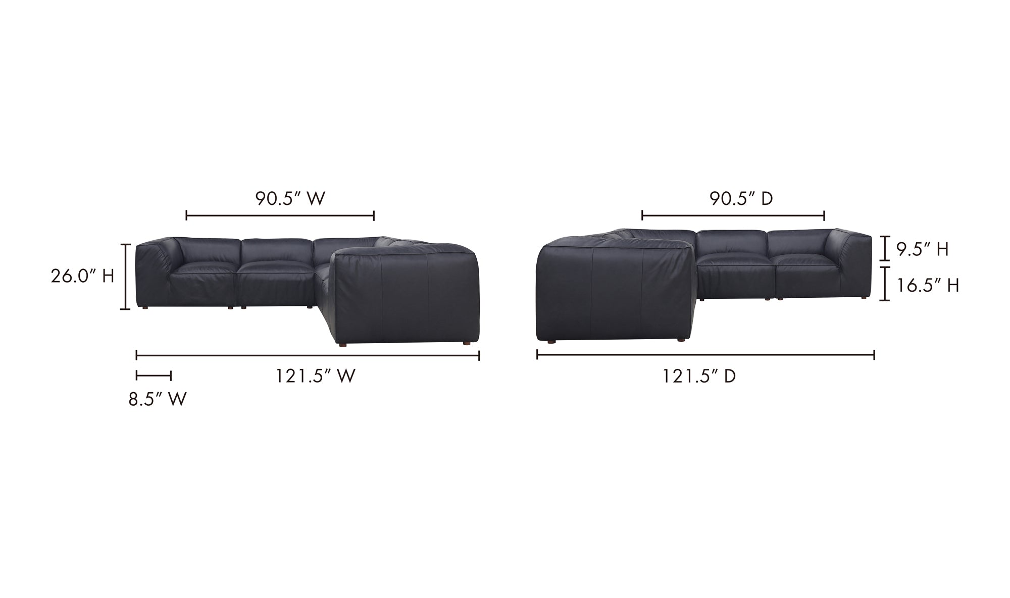 Form Classic L-Shaped Modular Sectional