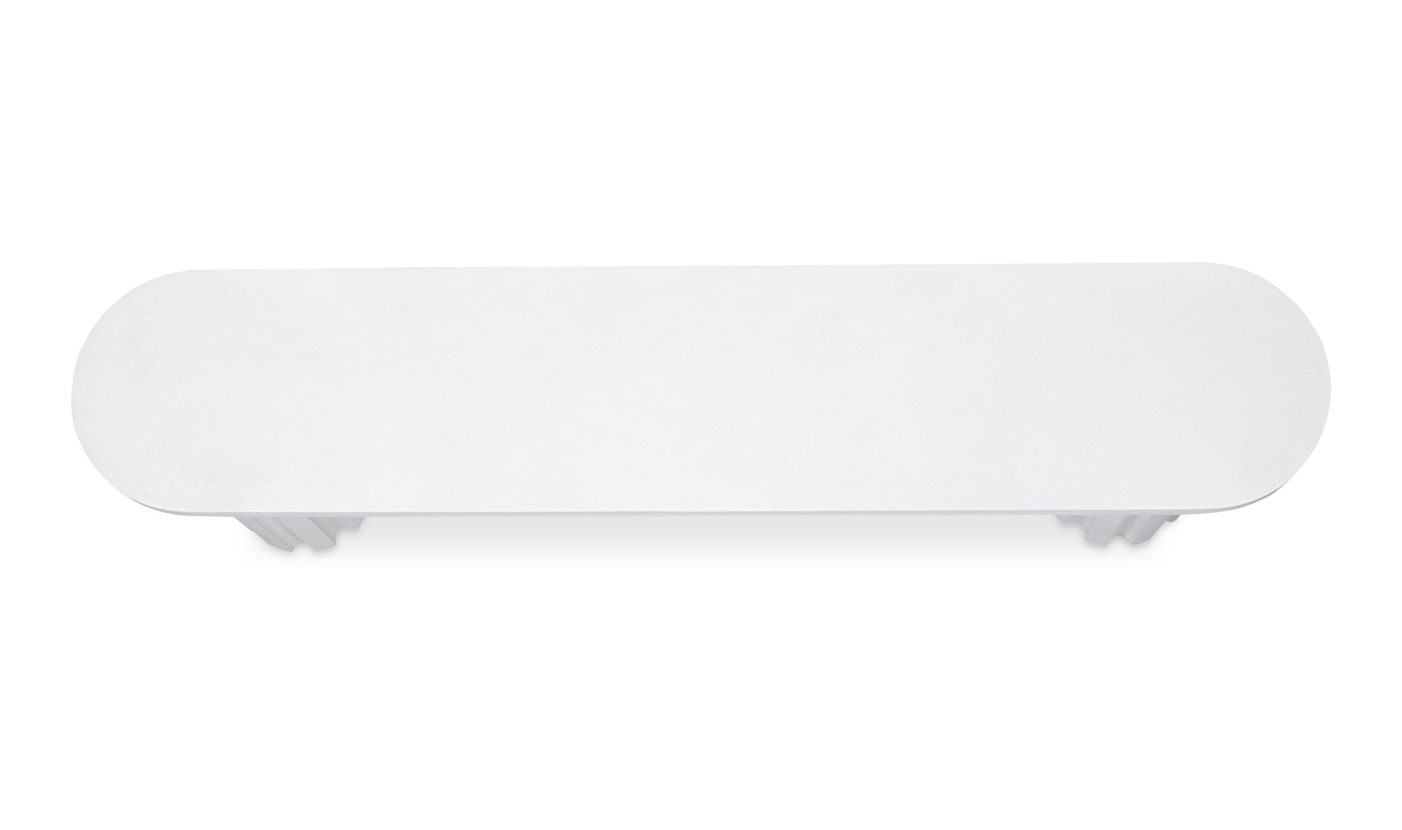 Eris Outdoor Dining Bench White