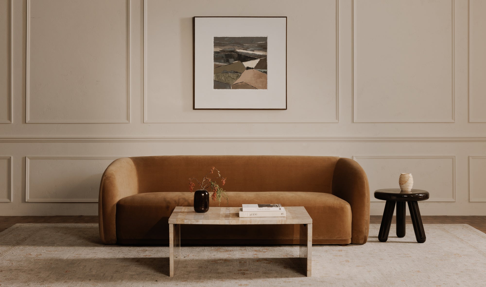 Rosa Coffee Table Rosso Levanto Marble