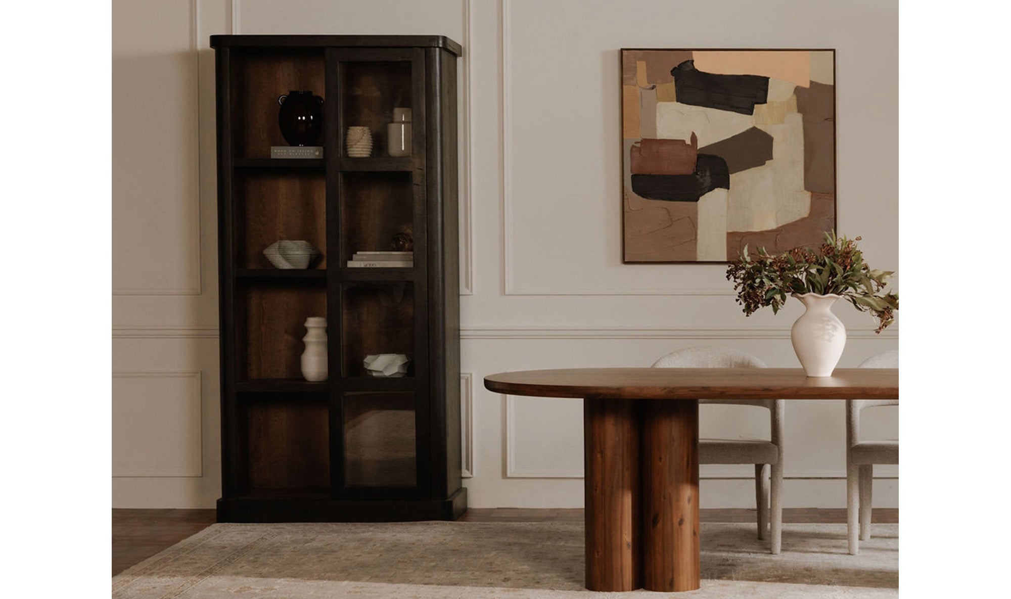 Mona Tall Cabinet Black