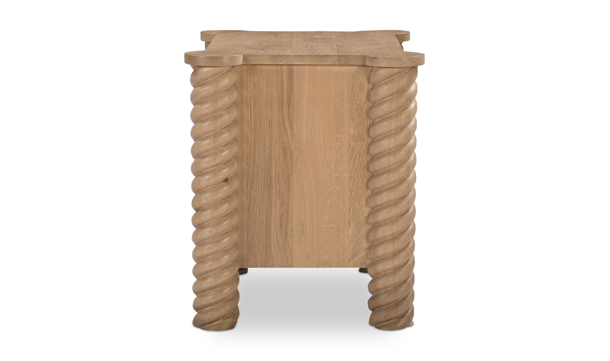 Treccia 2 Drawer Nightstand Oak