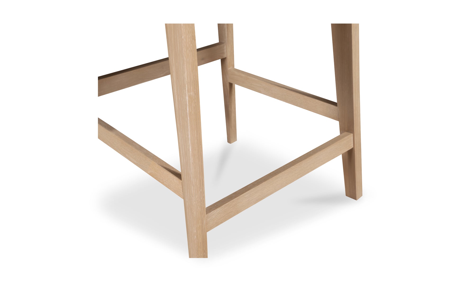 Deco Oak Counter Stool White PVC