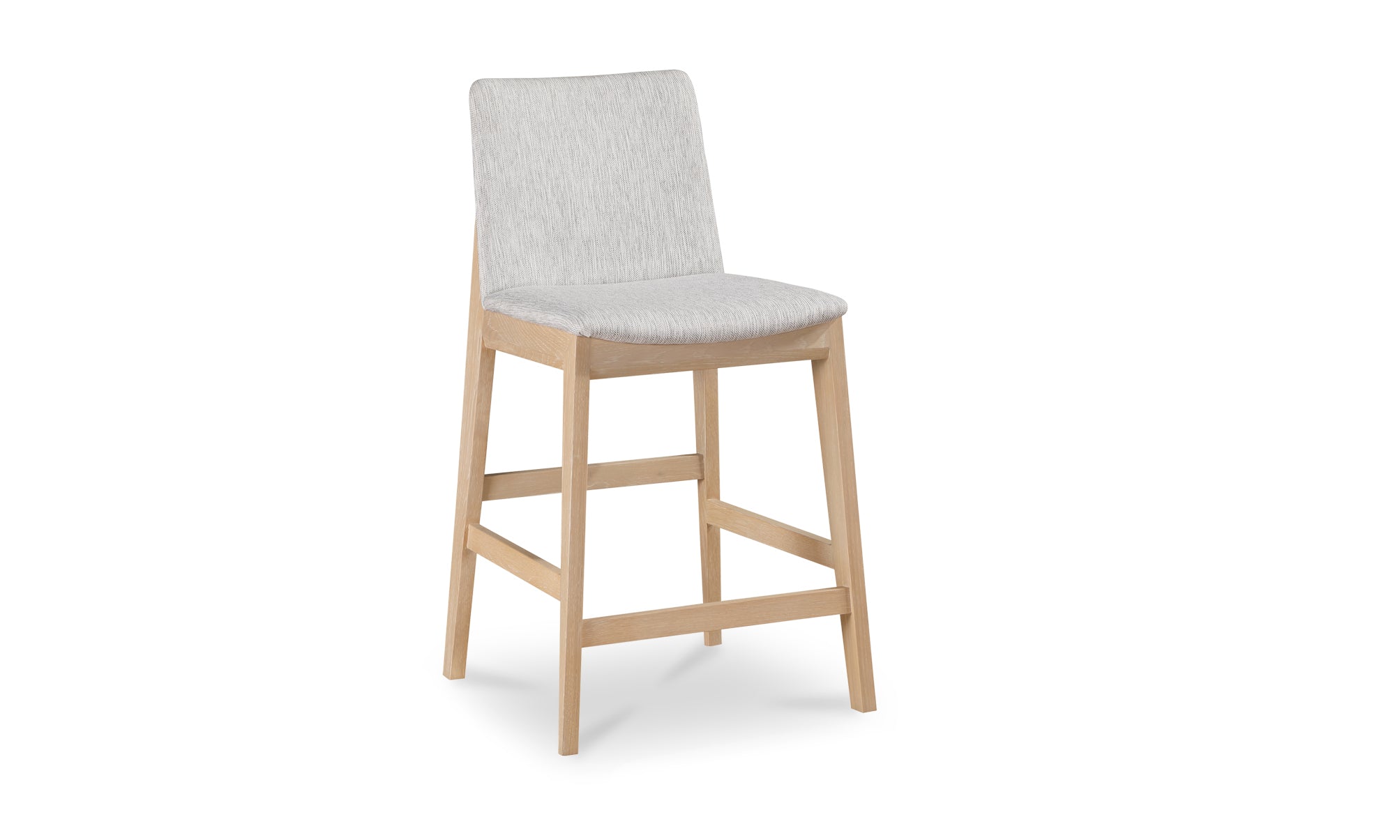 Deco Oak Counter Stool Light Grey
