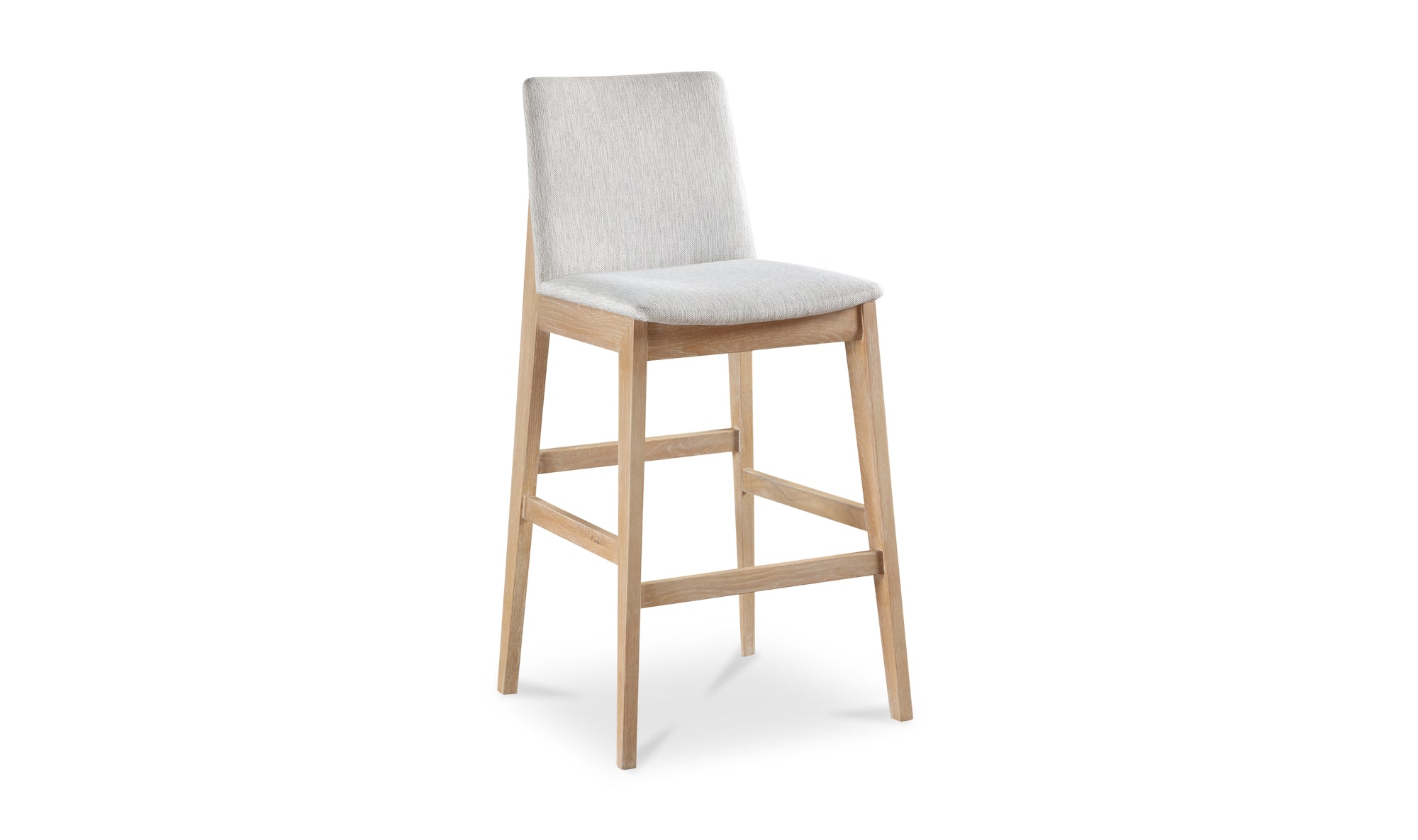 Deco Oak Barstool Light Grey