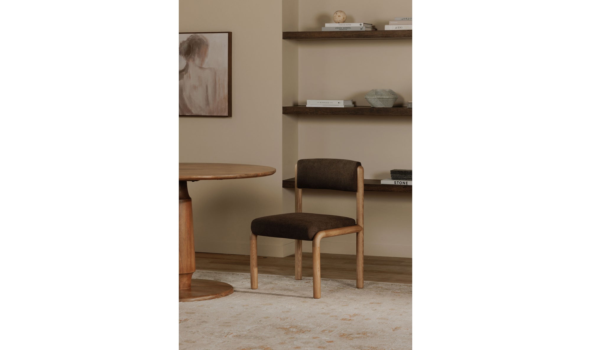 April Dining Chair Deep Brown-Set Of Two
