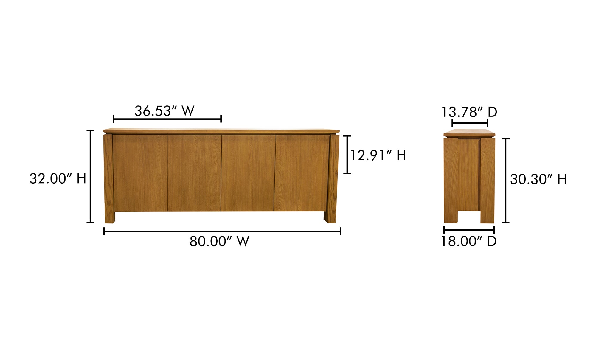 Brook Sideboard Country Oak