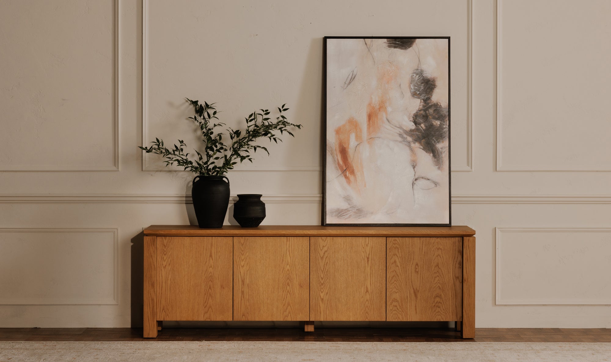 Brook Media Unit Country Oak