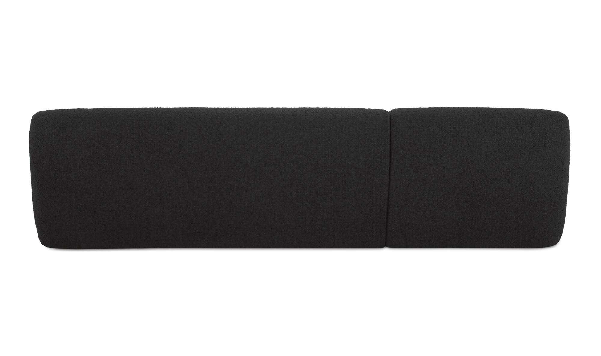 Faye Left Sectional Black Boucle