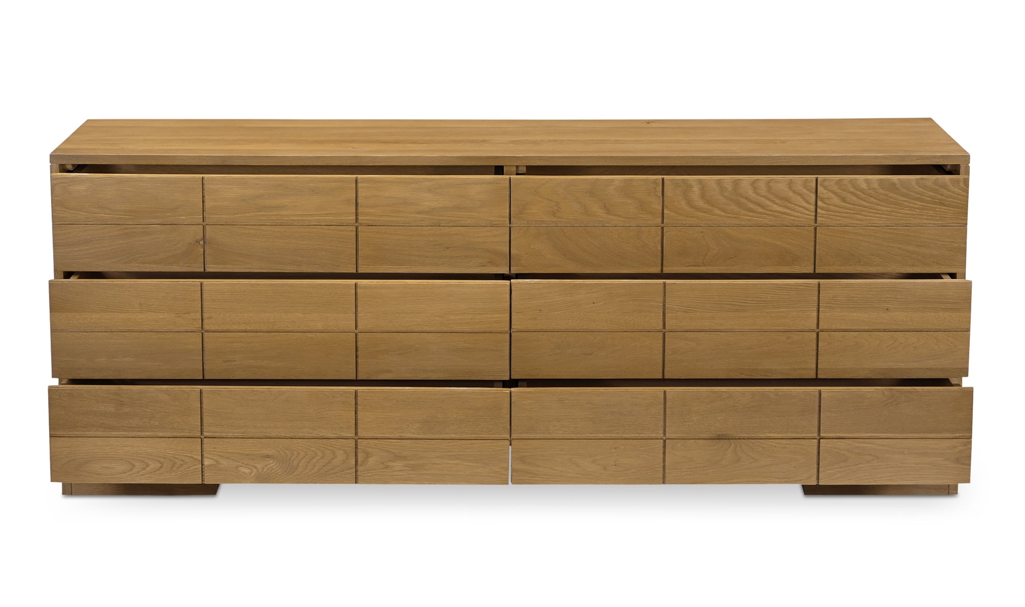 Gia 6 Drawer Dresser Brown