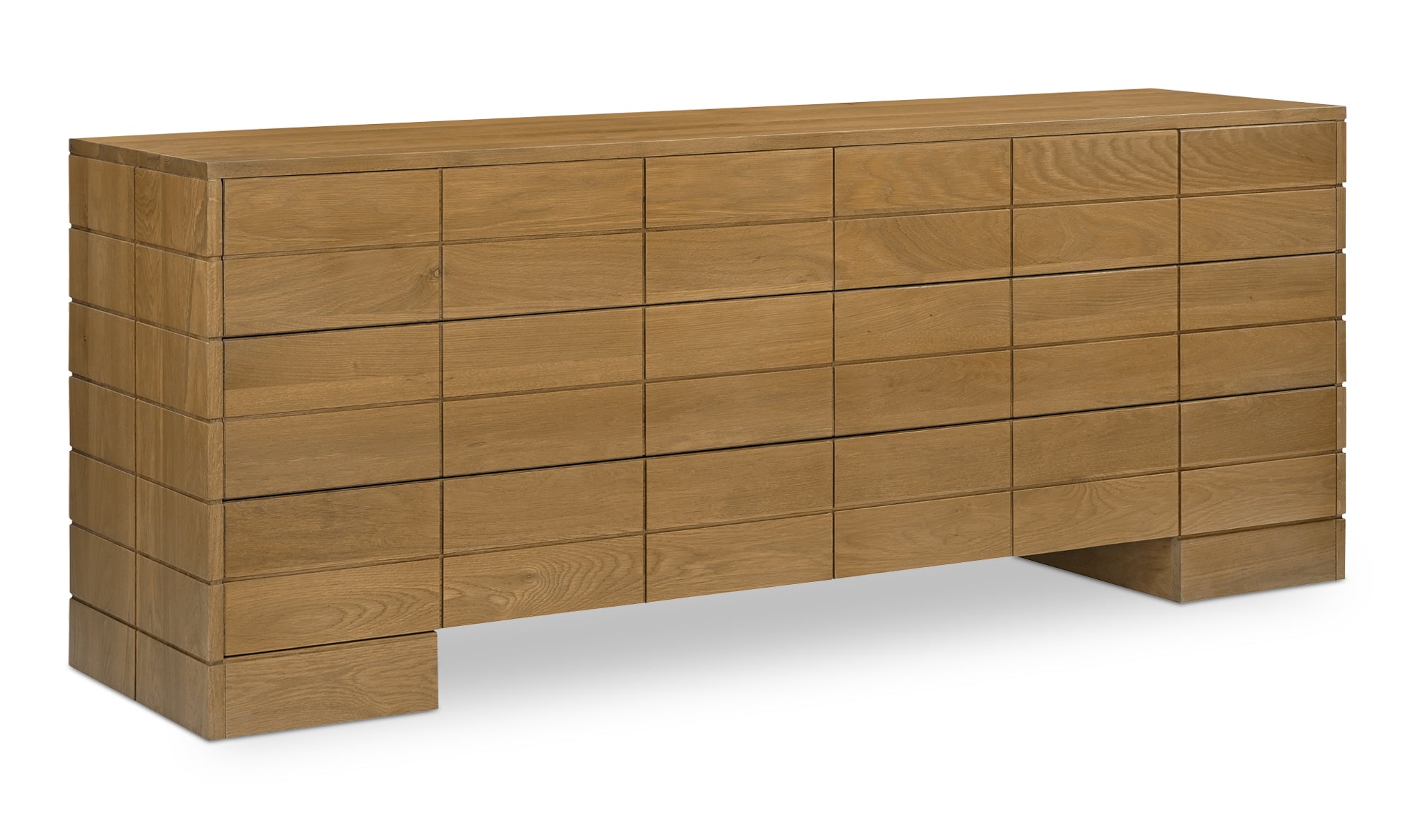 Gia 6 Drawer Dresser Brown