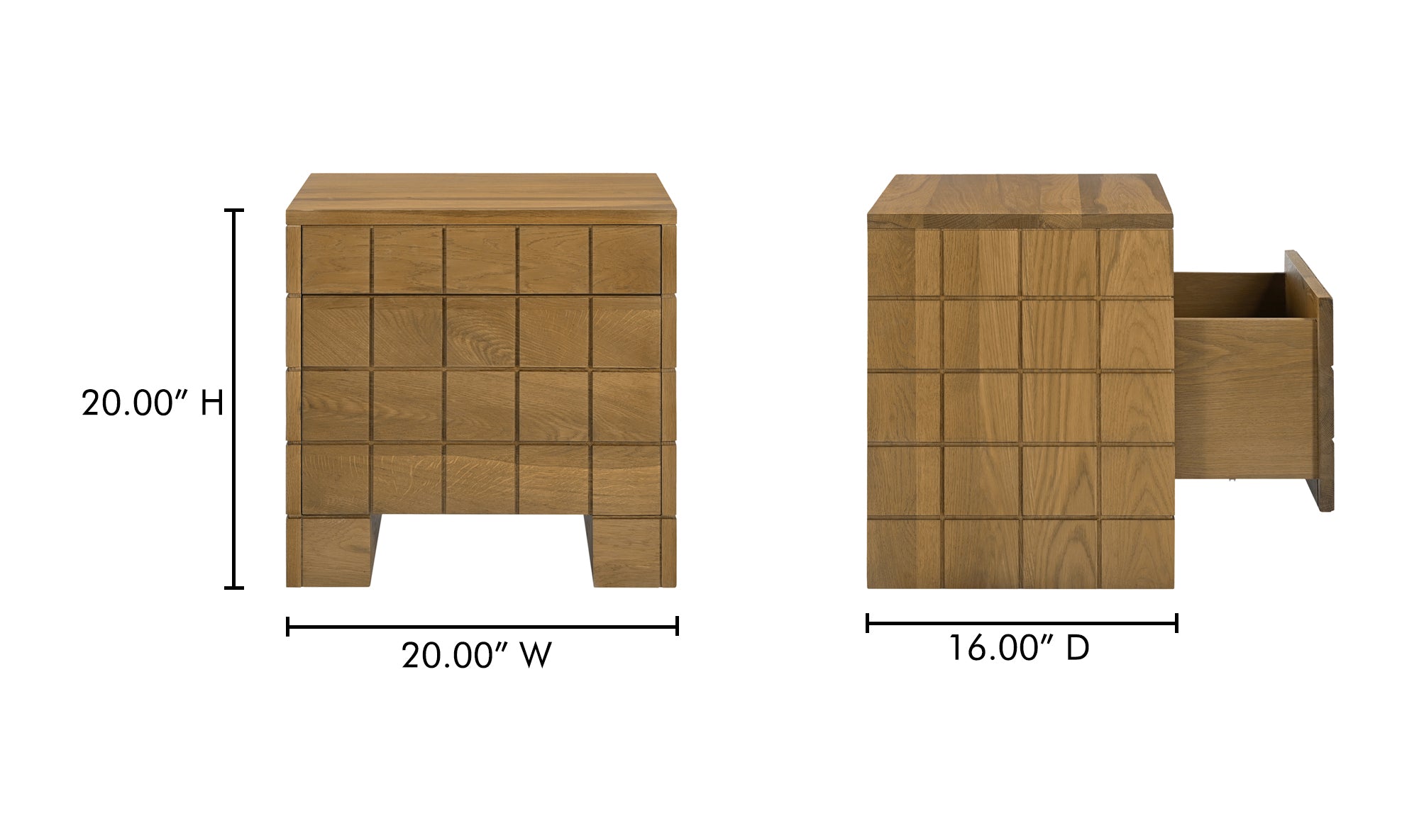 Gia Nightstand Brown