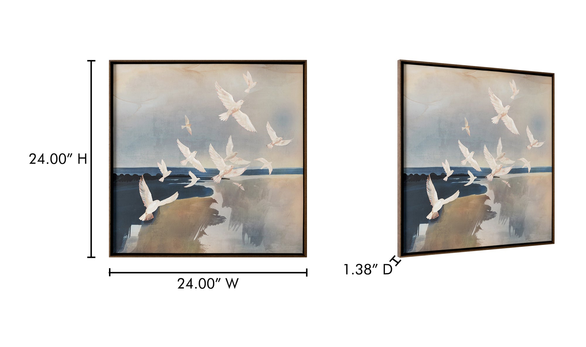 Flock Framed Painting