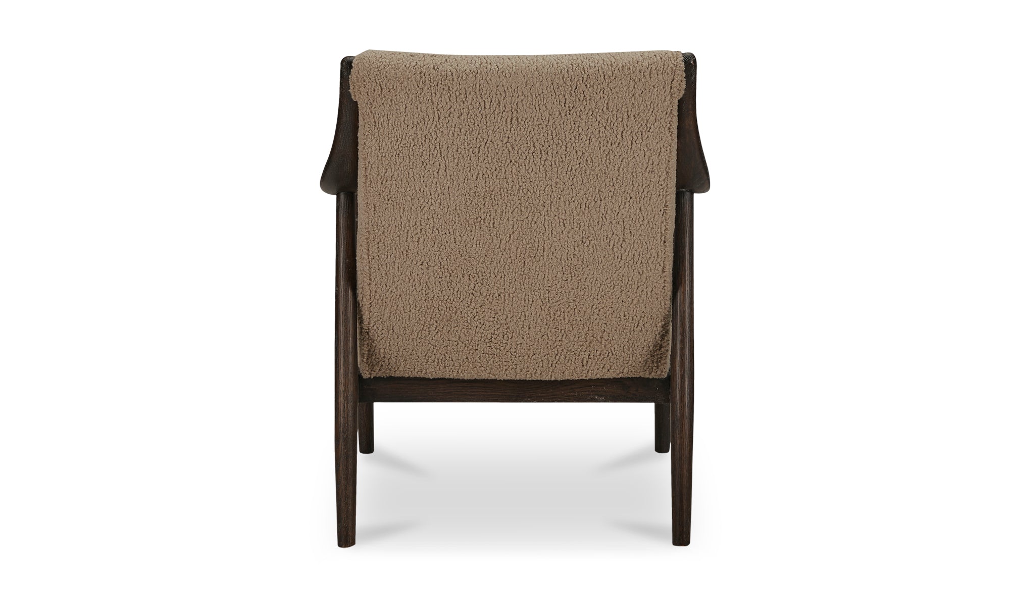 Yates Accent Chair Beige Faux Shearling
