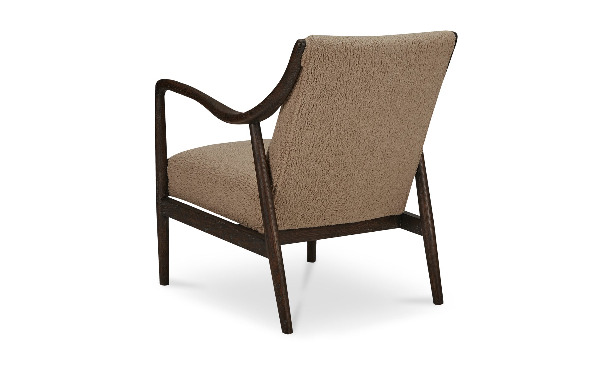 Yates Accent Chair Beige Faux Shearling