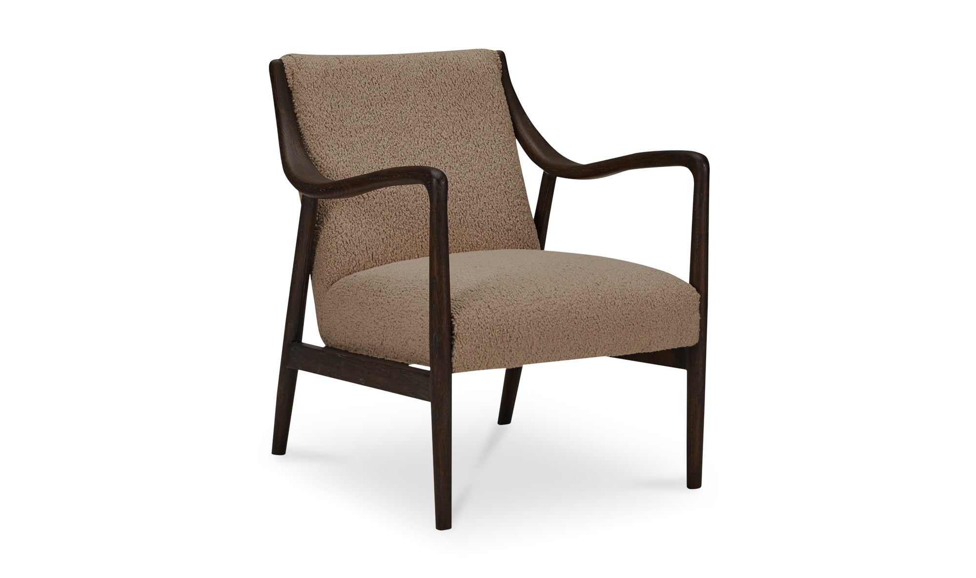 Yates Accent Chair Beige Faux Shearling