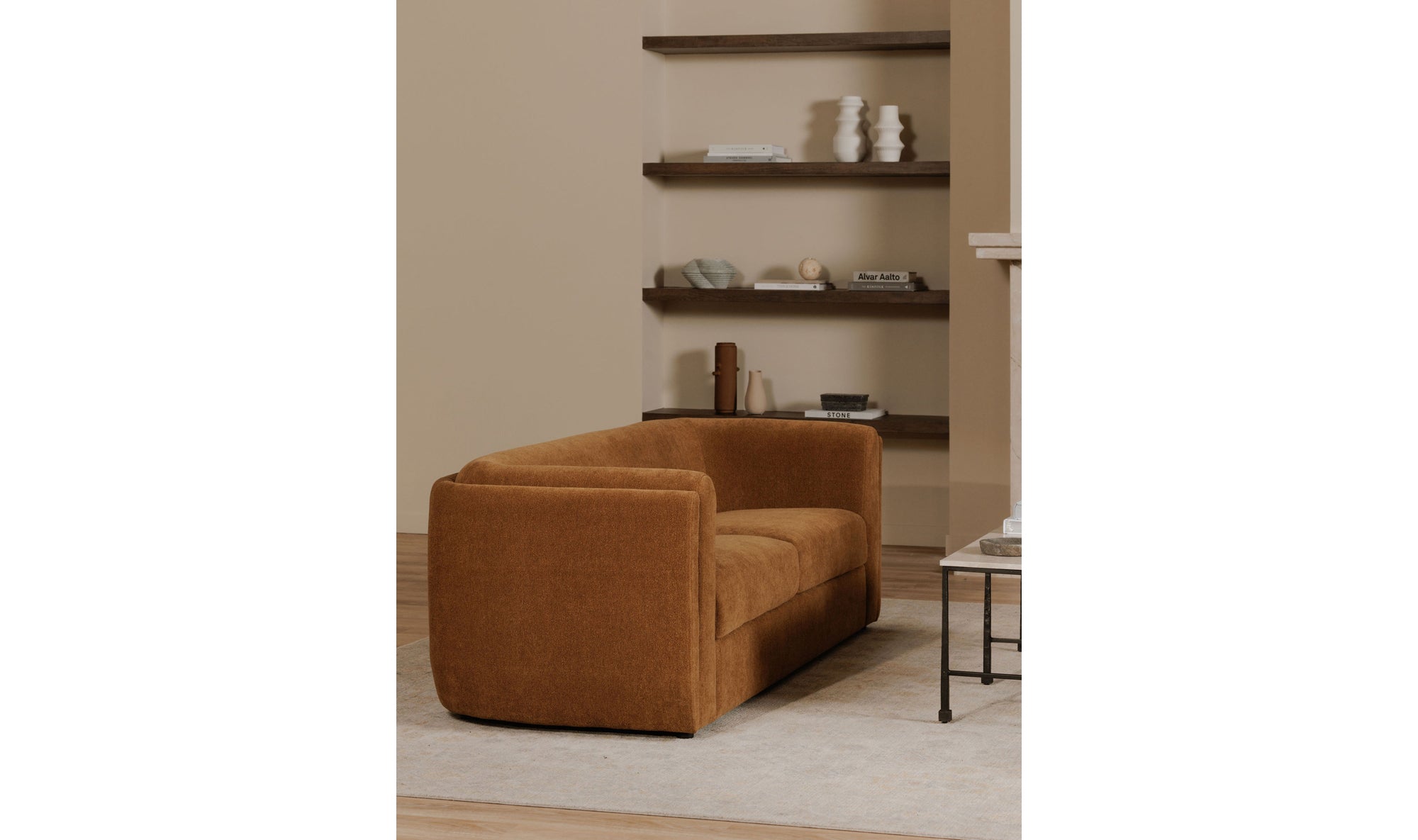 Alora Sofa Tan Leather