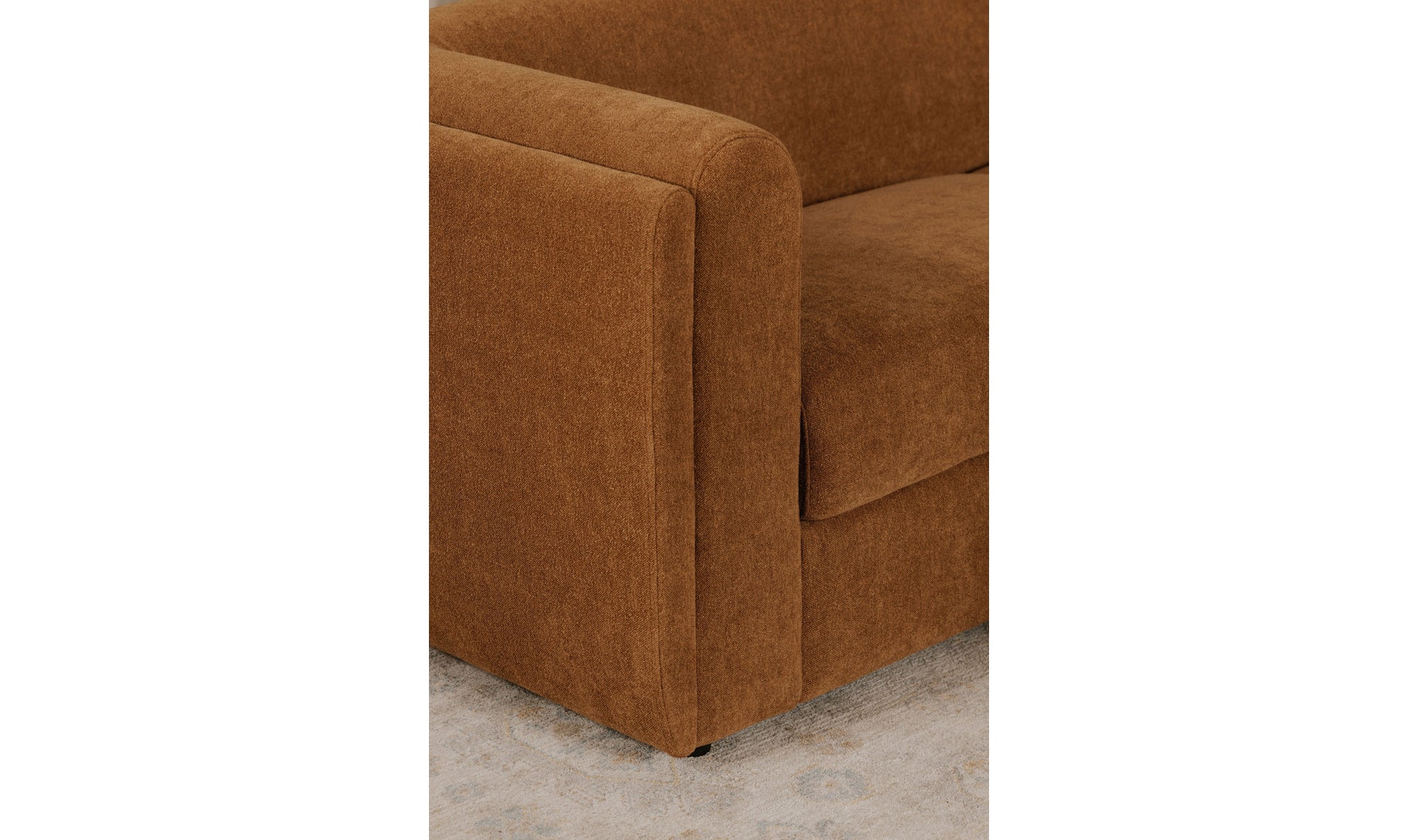 Alora Sofa Fabric Ochre Brown