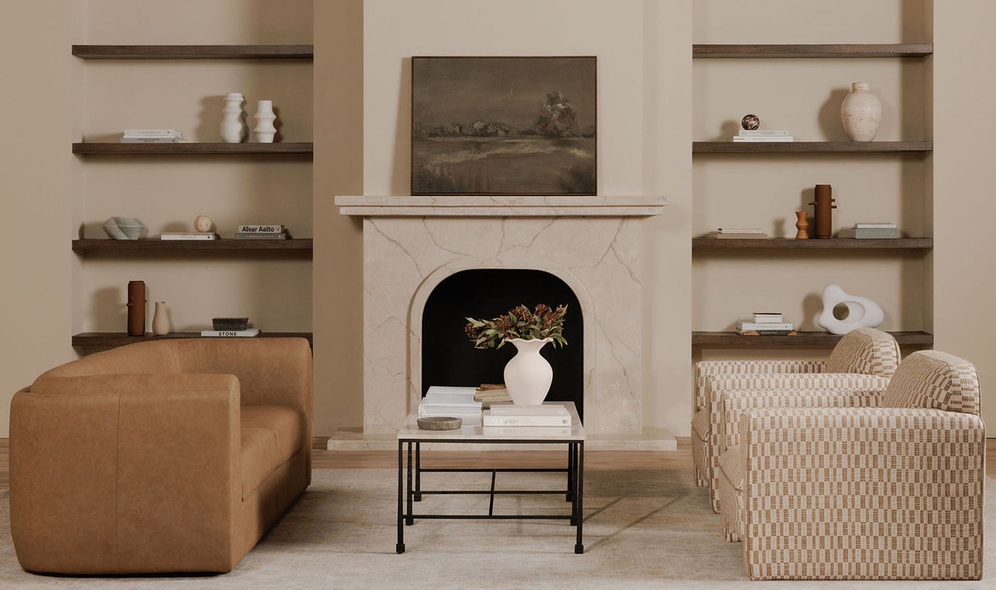 Alora Sofa Tan Leather