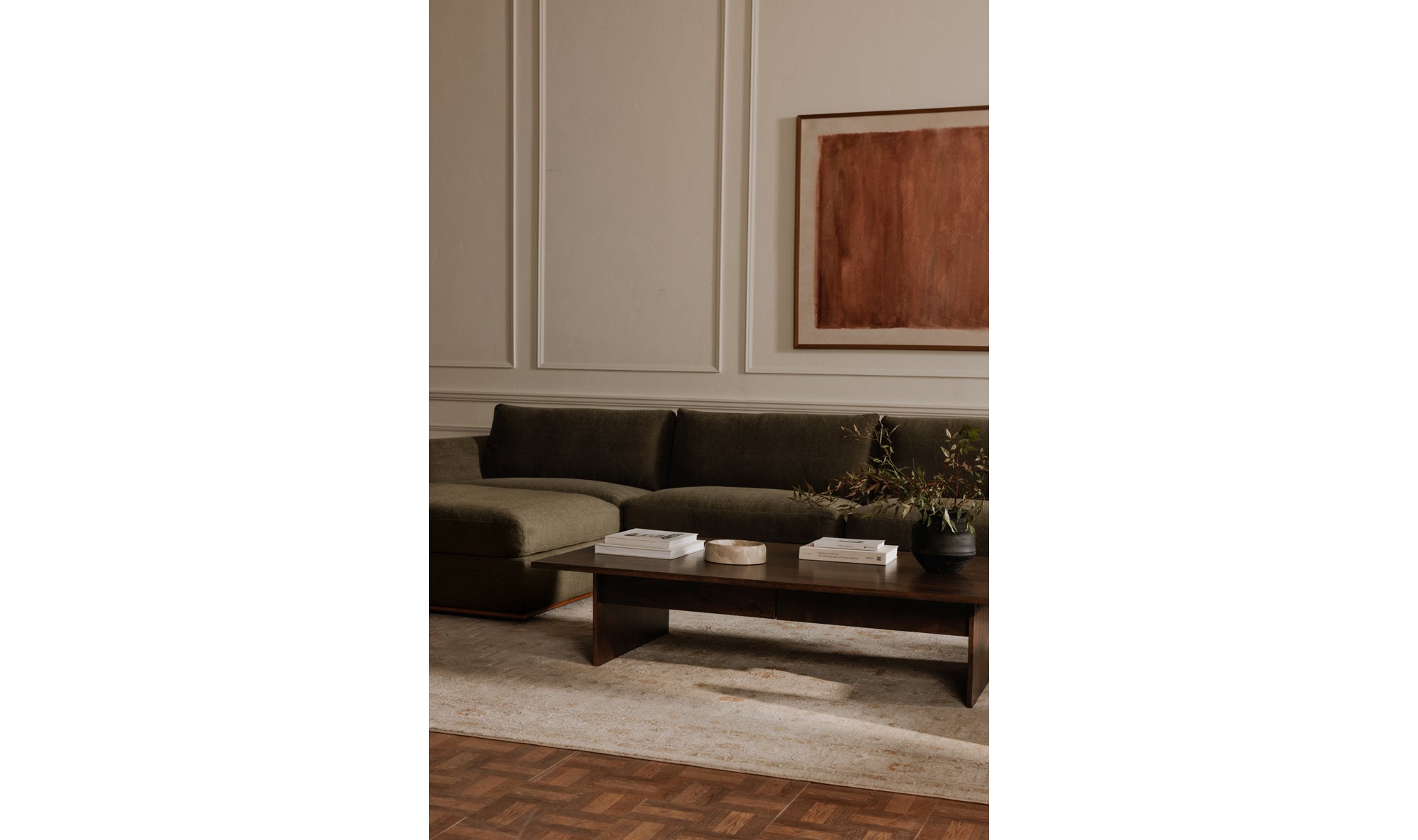 Rue Modular Sofa Deep Green