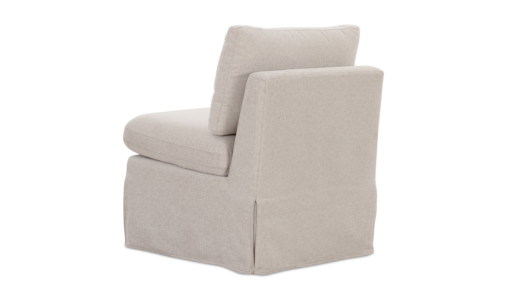 Fable Slipcover Dining Slipper Chair Beige