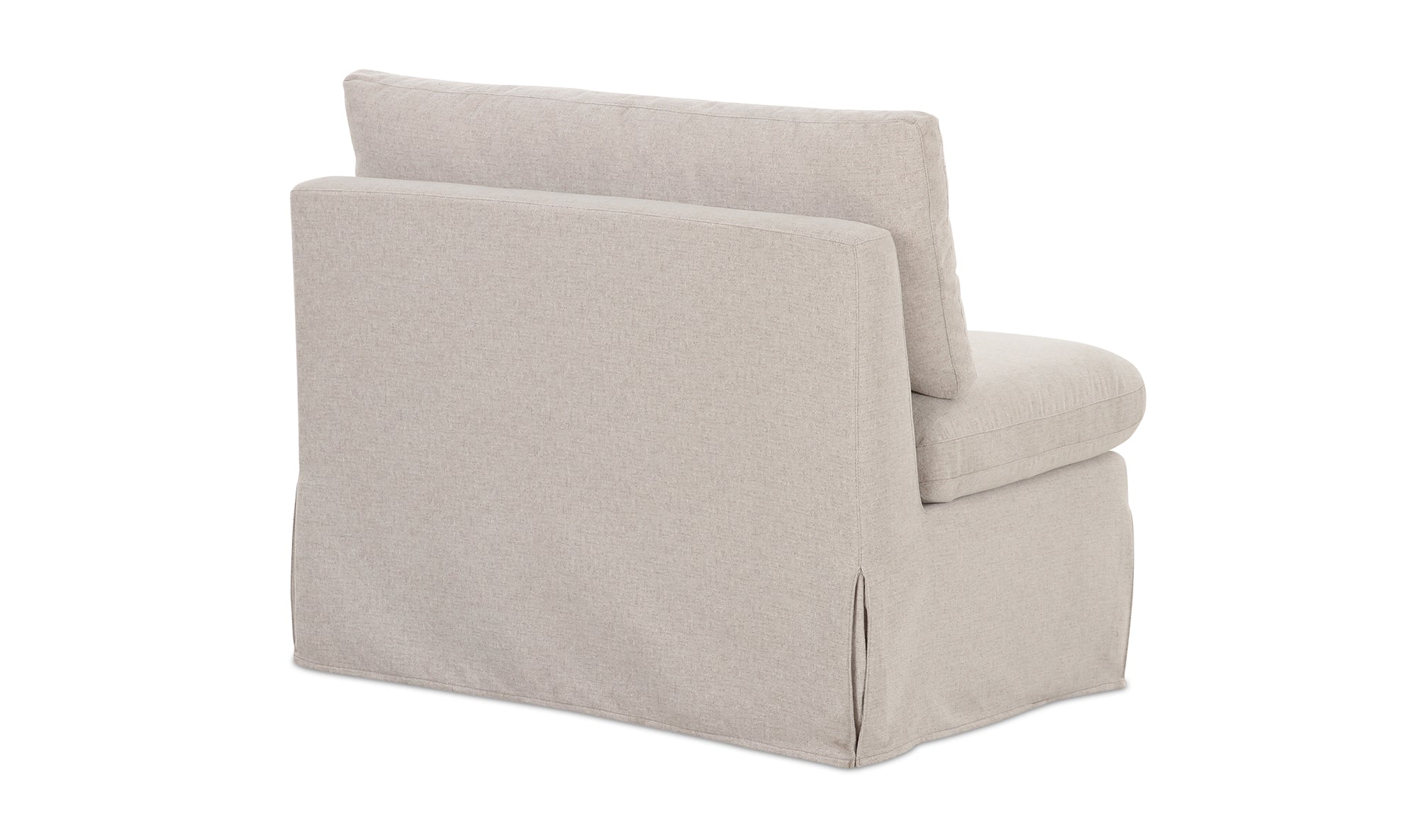 Fable Slipcover Dining Chair and Half Beige