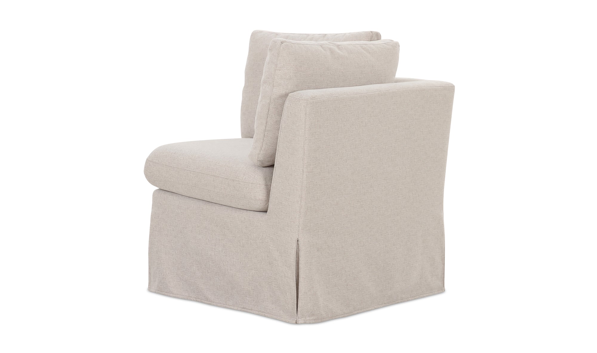 Fable Slipcover Dining Corner Chair Beige