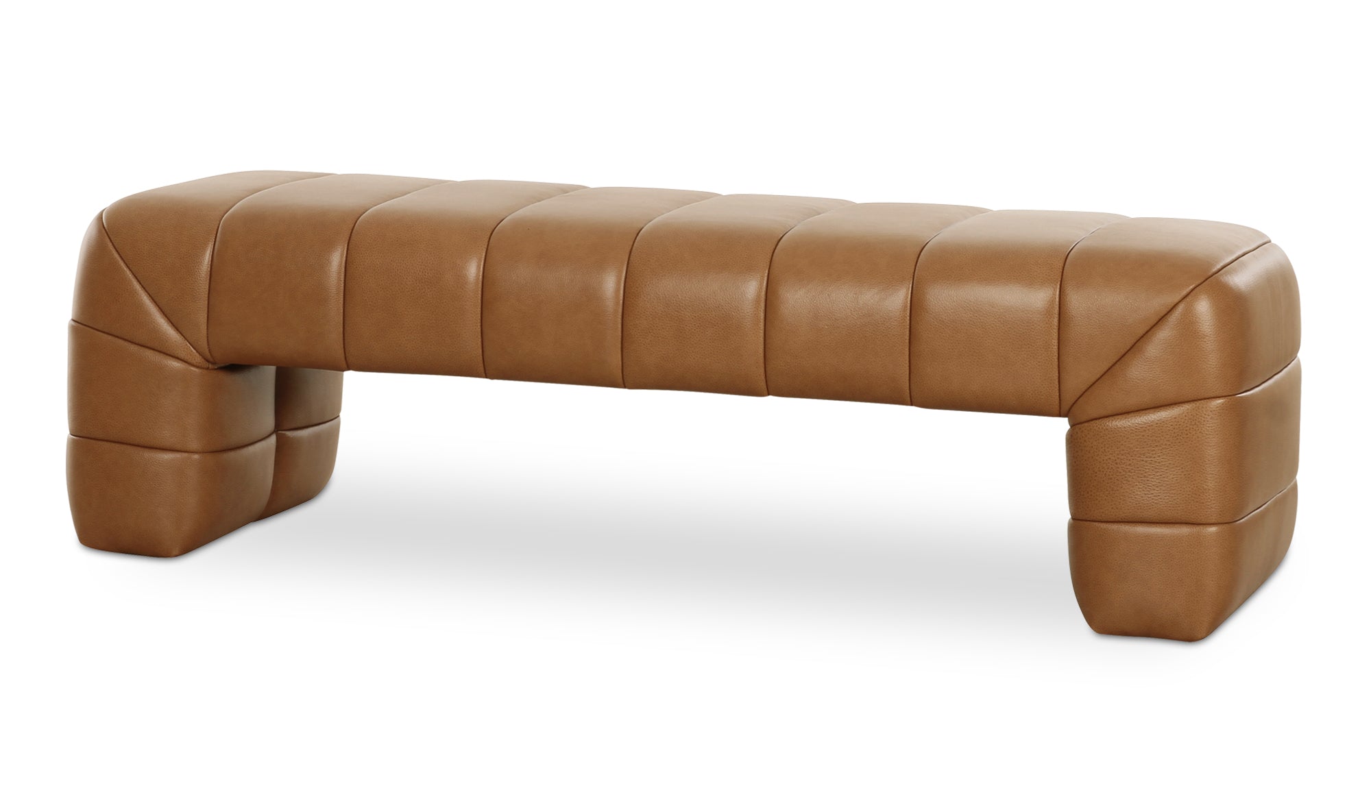 Verity Bench Tan Leather