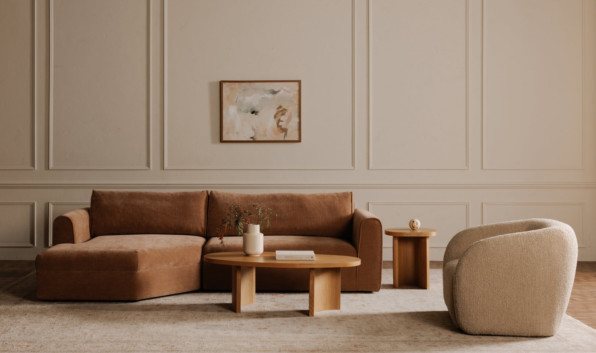 Madrid Left Sectional Heritage Pink