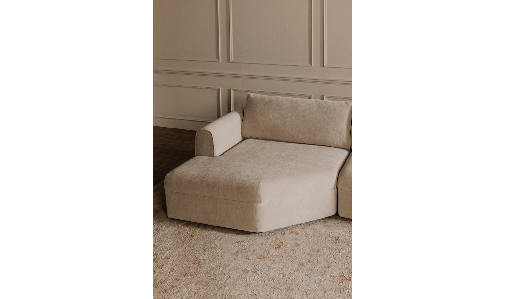 Madrid Right Sectional Cool Beige