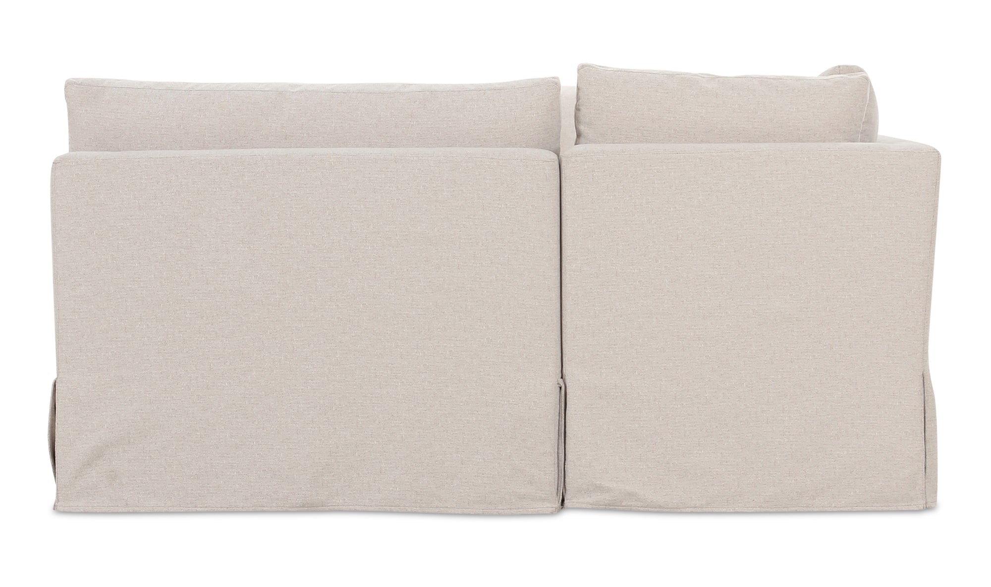 Fable Slipcover Dining Banquette U-Shape Beige 129In