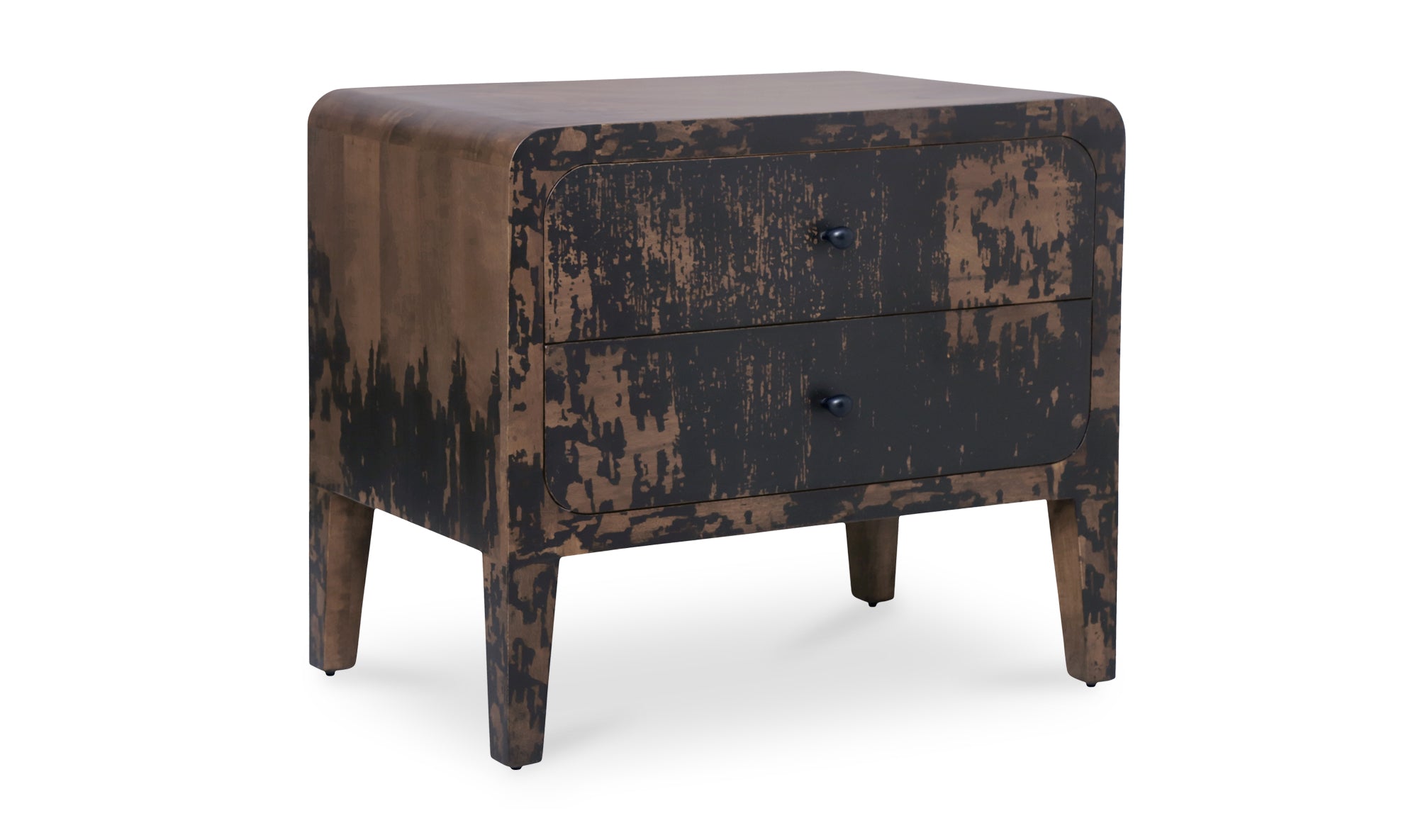 Iris Nightstand Distressed Black