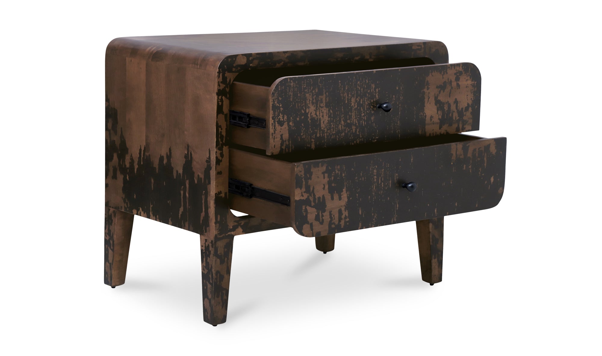 Iris Nightstand Distressed Black