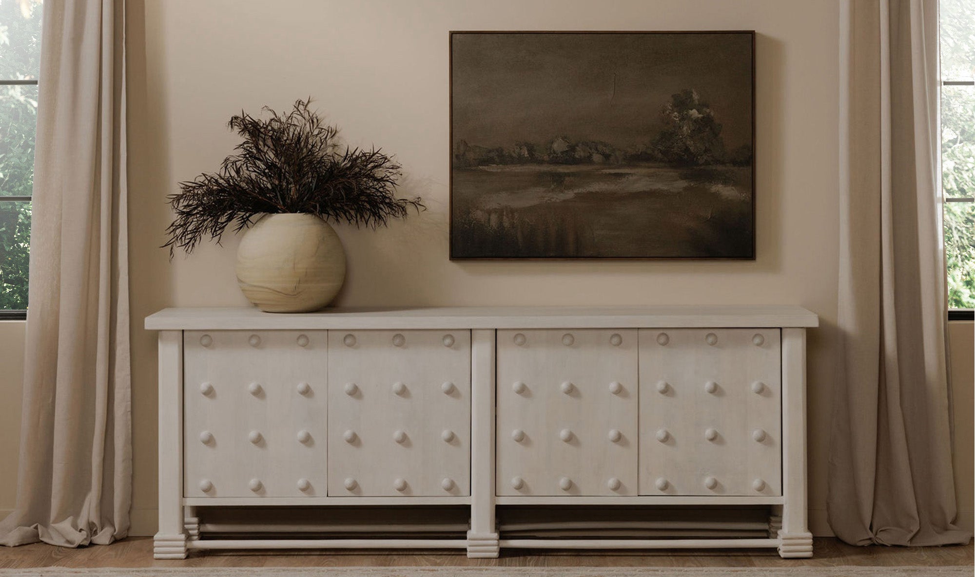 Clement Sideboard Whitewashed